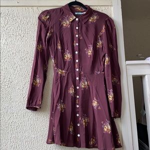 EUC Urban Outfitters Button-down Floral Dress